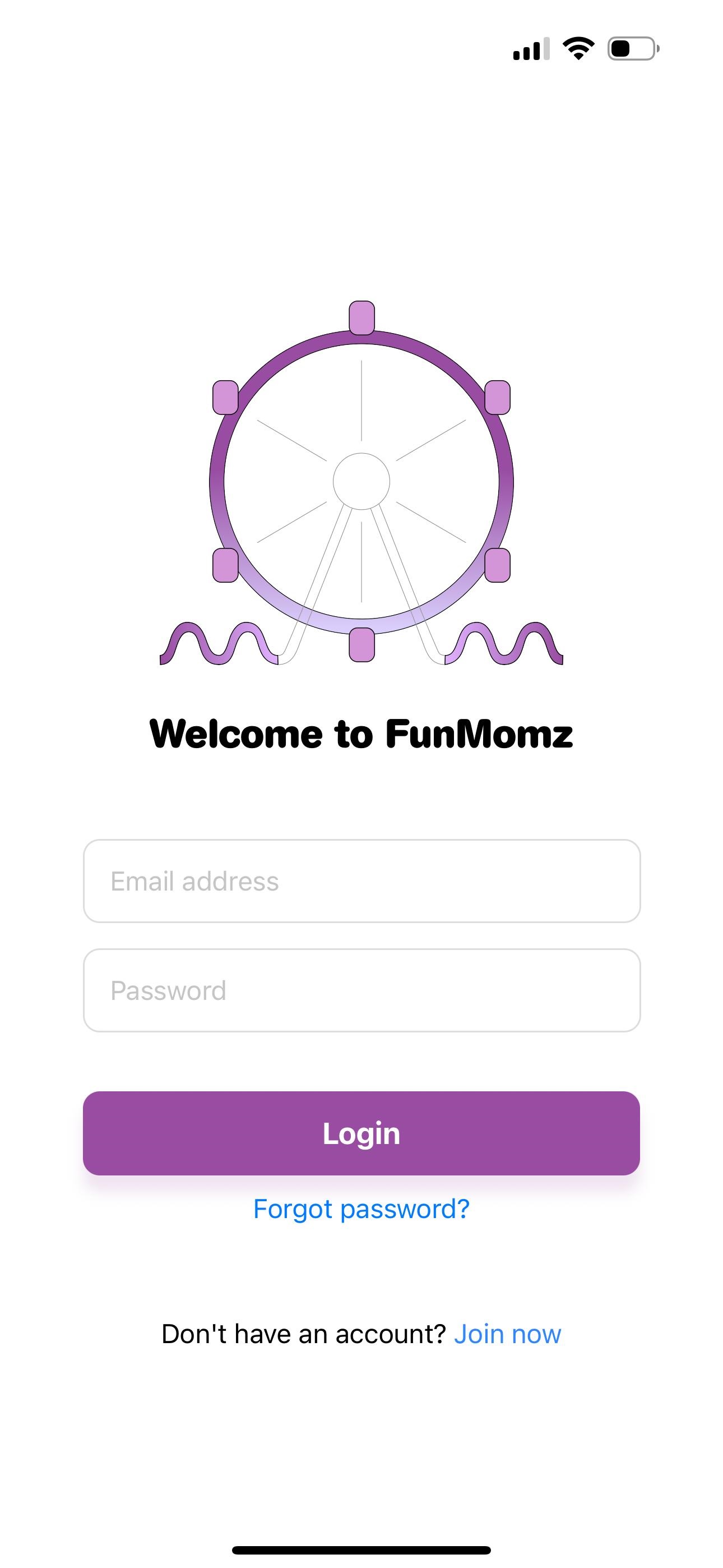 Funmomz app on a mobile device